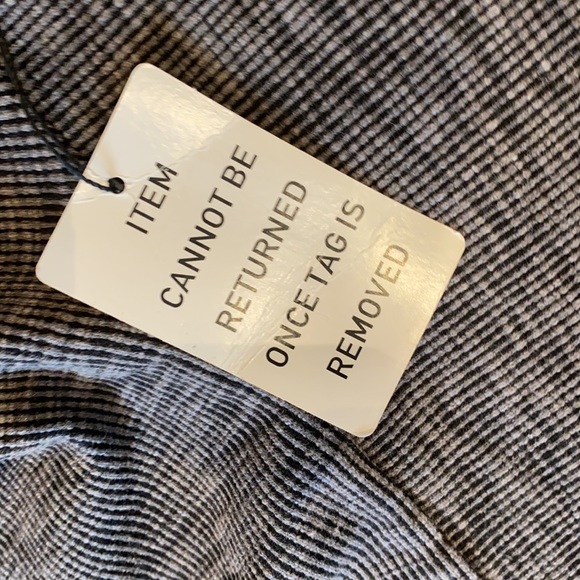 Joyfolie Mia joy dress gray waffle knit sleeveless handkerchief style LG - Picture 5 of 14